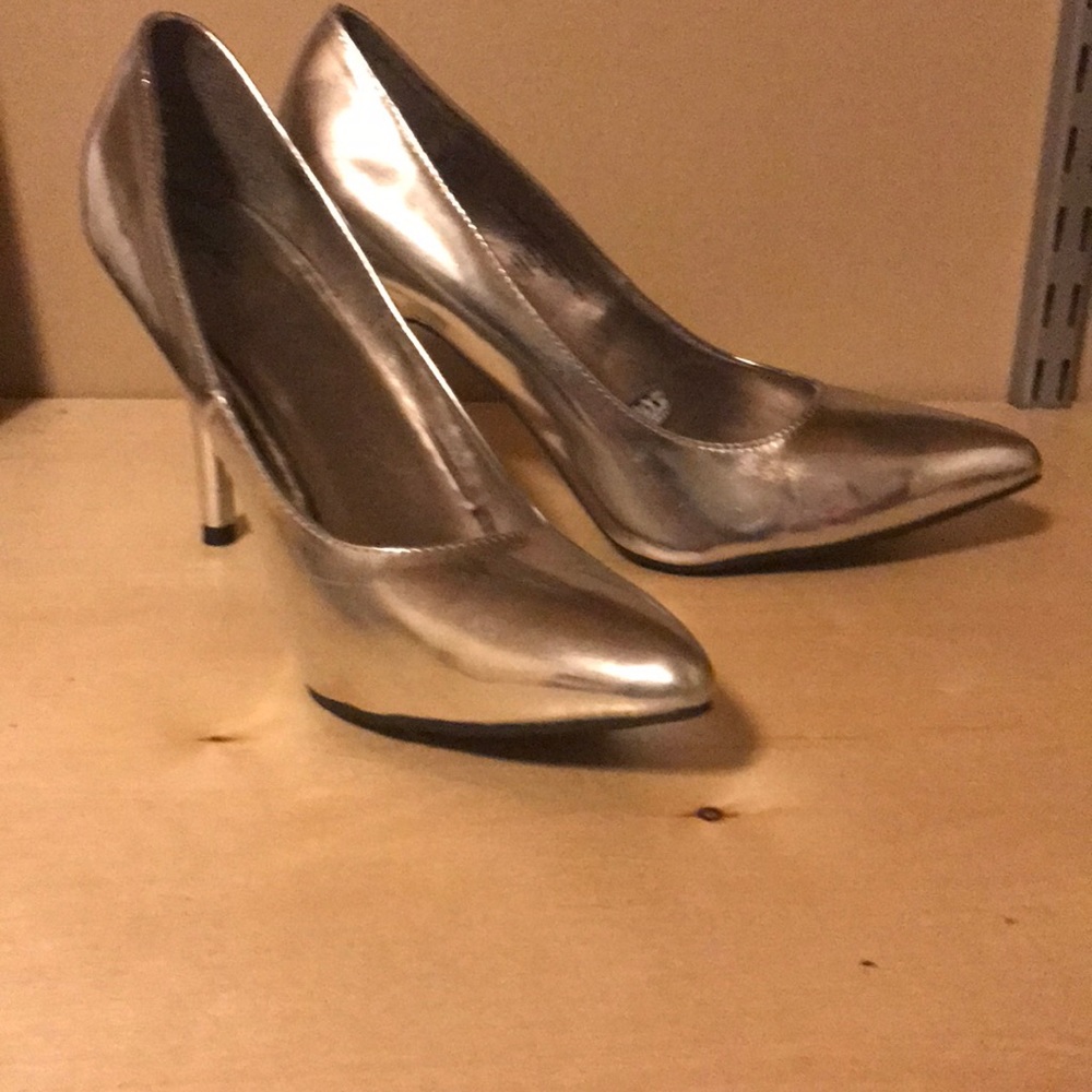 silver heels